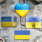 4 Style Ukraine Flag Brooch Peace Badges Heart Lapel Pin For Backpacks Coat Patriotic Ornament