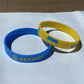 Ukraine Country Flags Wristband Bracelets Sport Elastic Silicone Bracelets Bangles Unisex Jewelry Accessories Wholesale Gifts