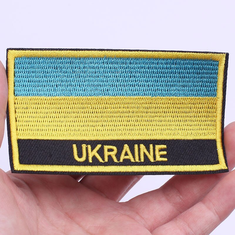 Iron on Ukraine Flag Embroidery Patch Ukrainian National Emblem Patches on Clothes Diy Thermoadhesive Stickers Shoulder Badges