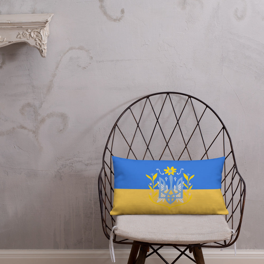 Premium Pillow Flag Ukraine
