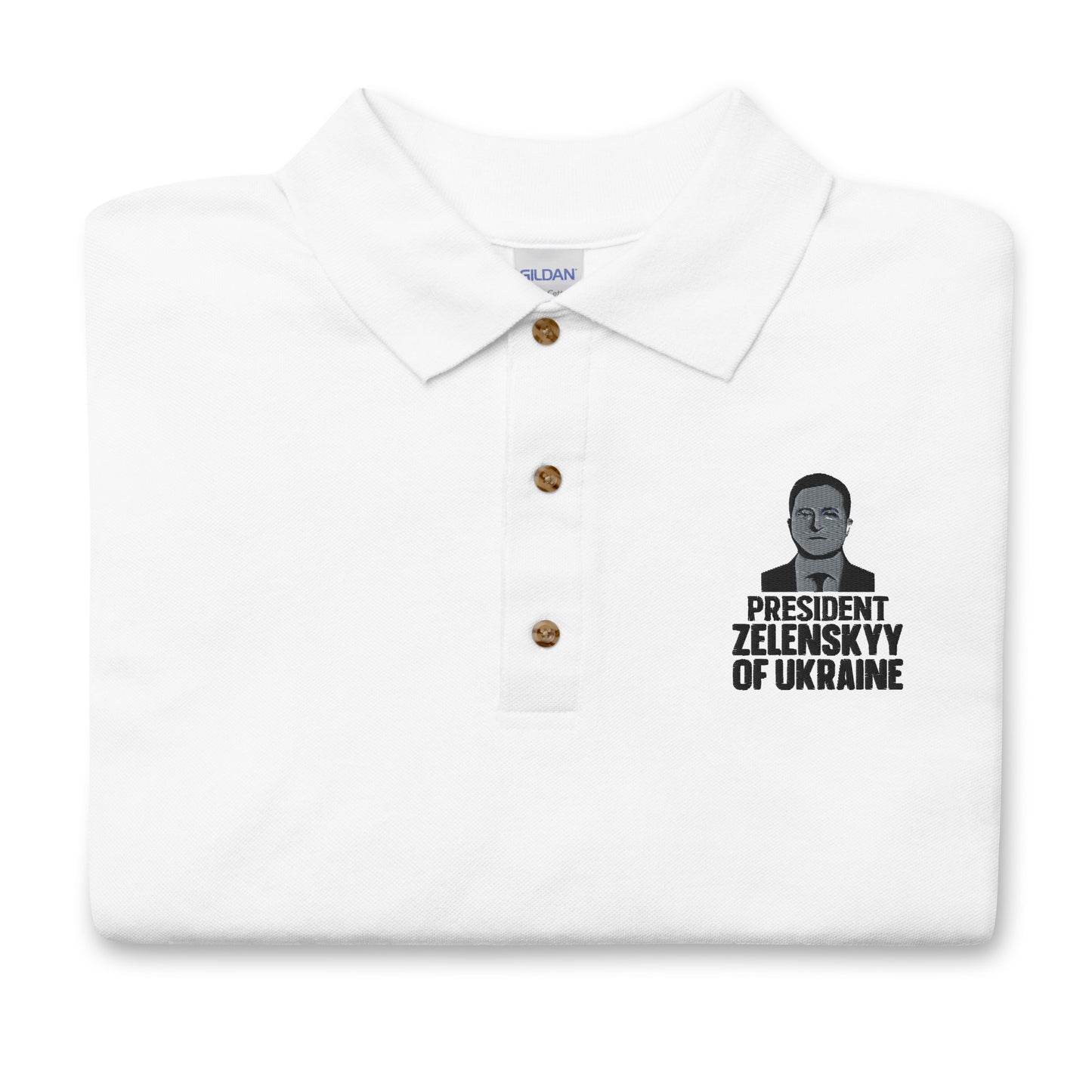 Embroidered Polo Shirt | President Zelenskyy Of Ukraine