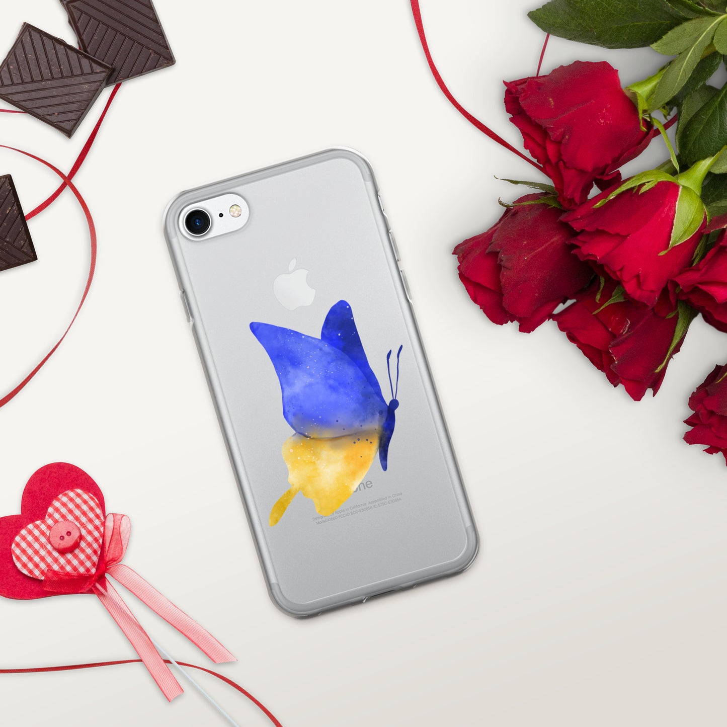 iPhone Case Mariposa bandera Ucrania