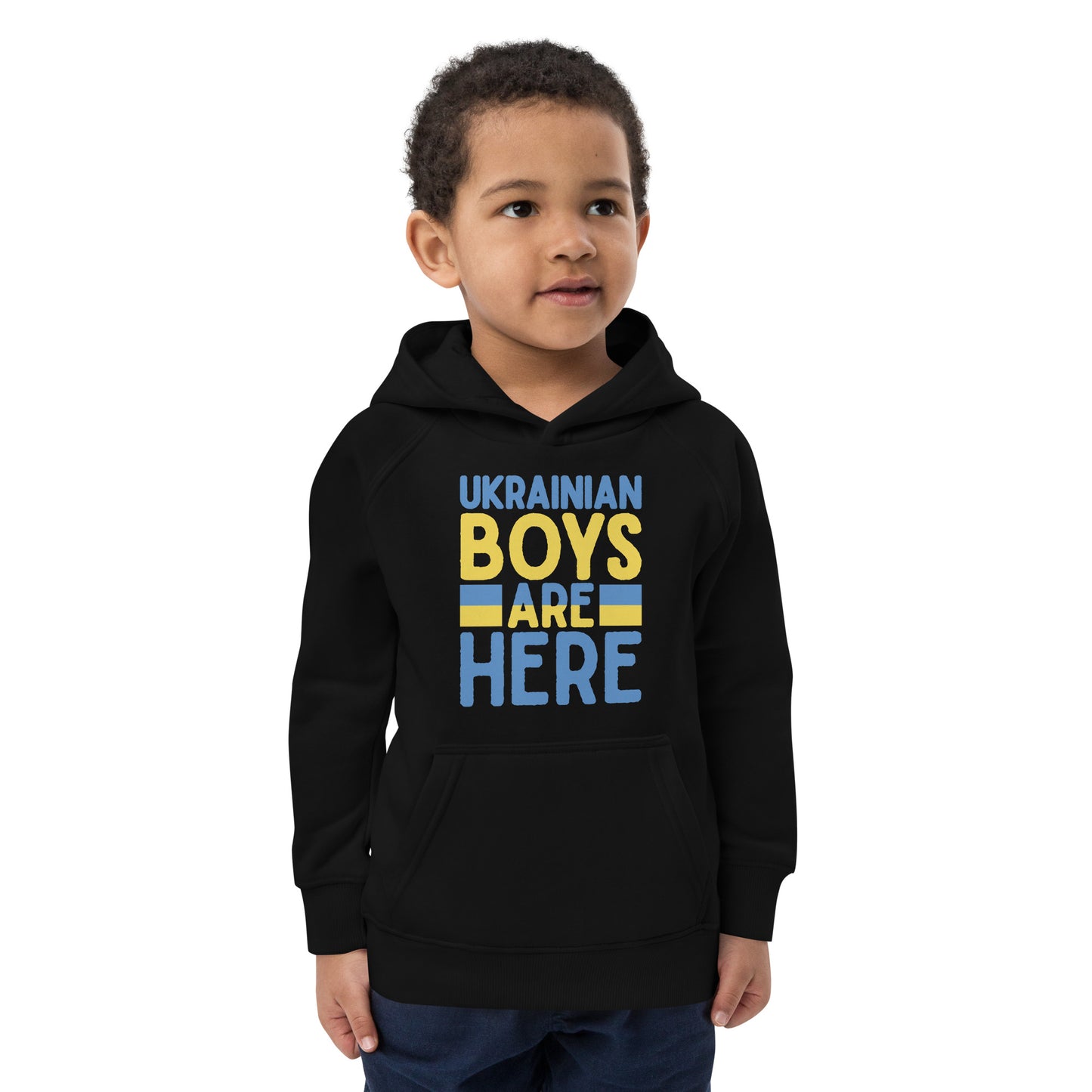 Kids eco hoodie | Ukrainian boys are here