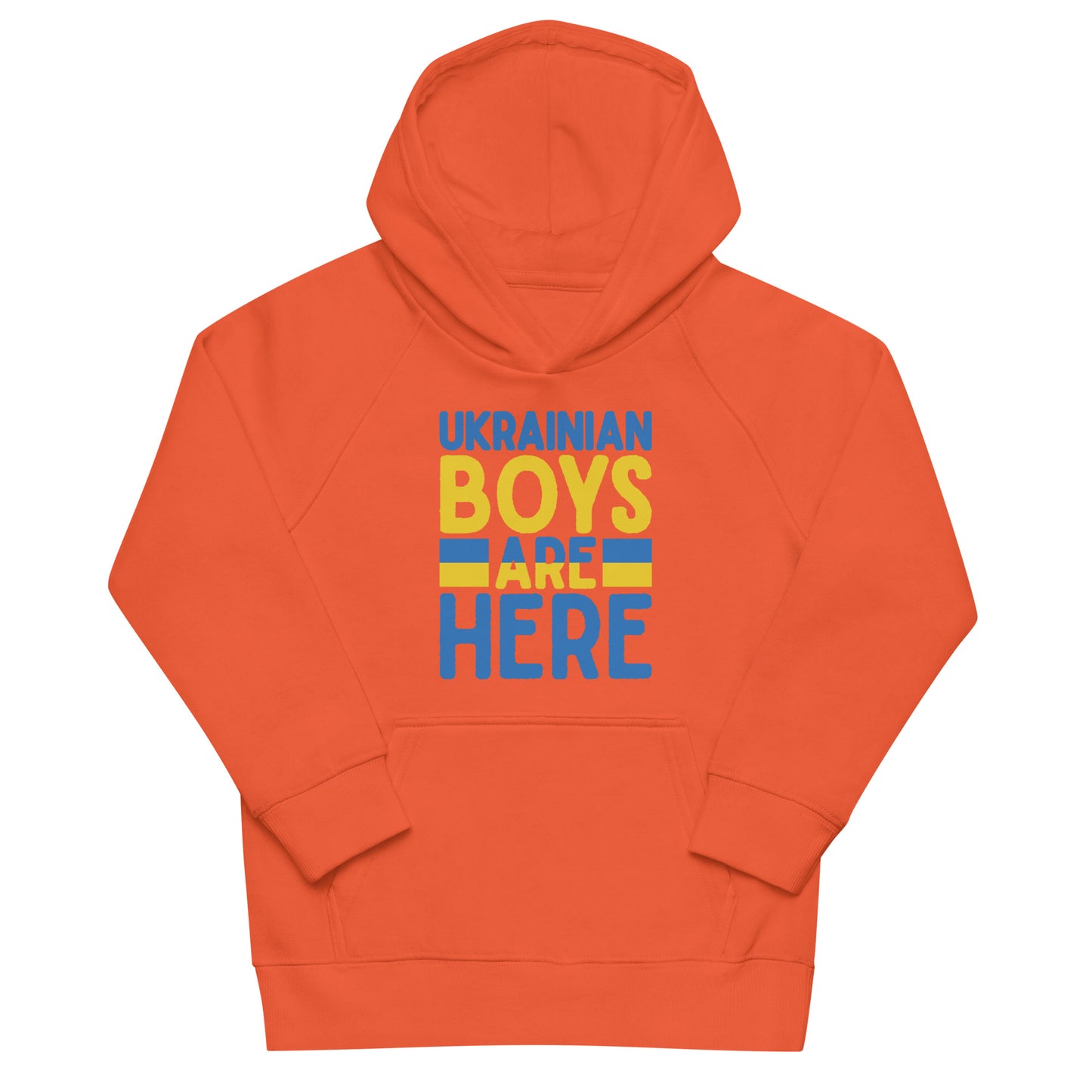 Kids eco hoodie | Ukrainian boys are here