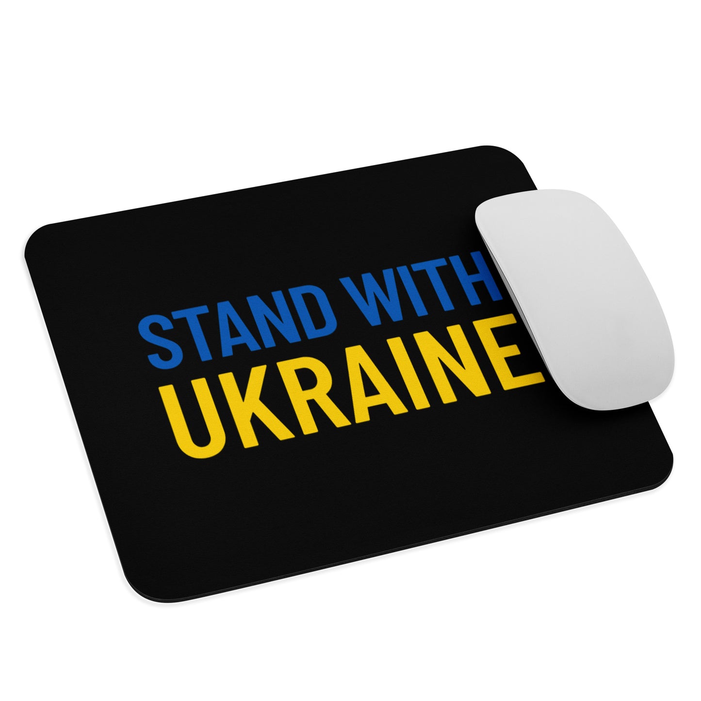 Mouse pad stand with Ukraine