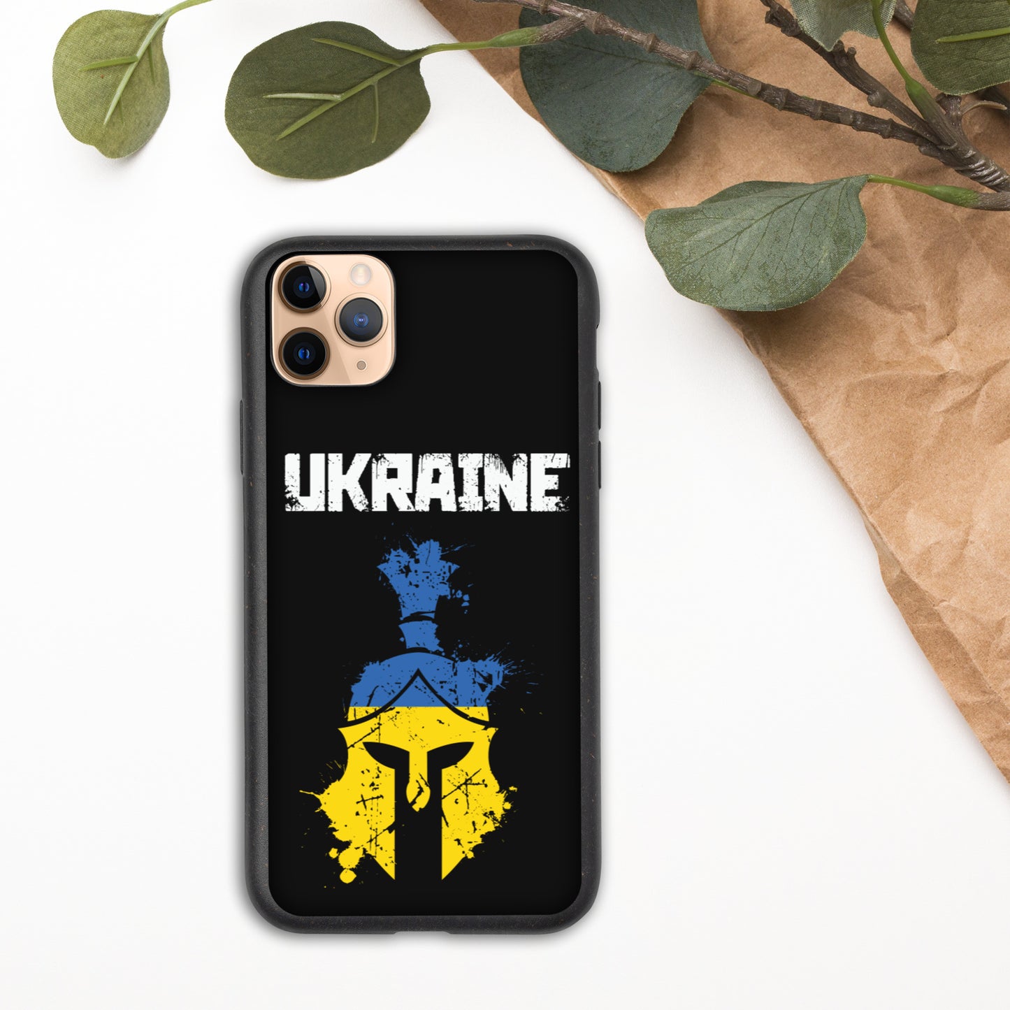 Ukrainian Warrior Support Ukraine | Speckled iPhone case