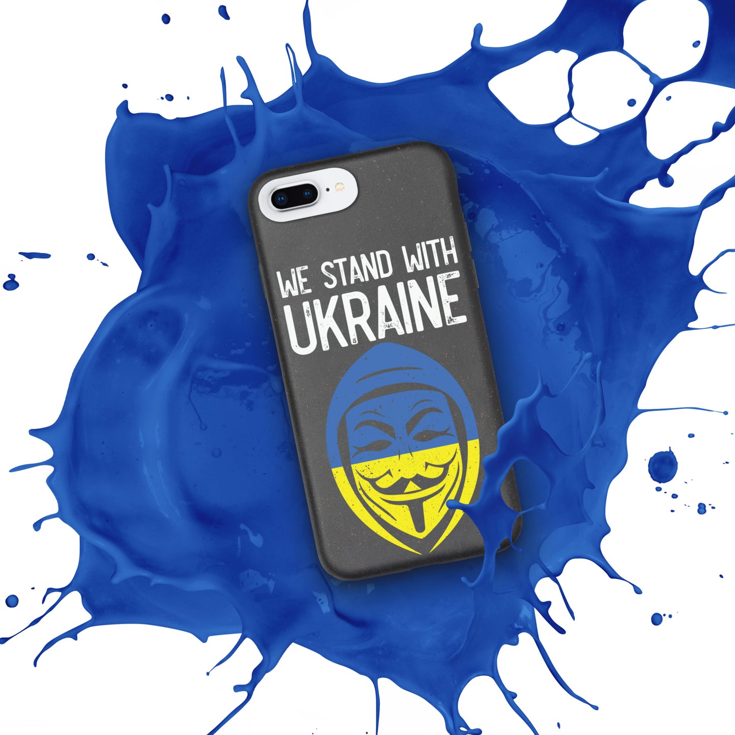 We stand with Ukraine veni vidi vici | Speckled iPhone case