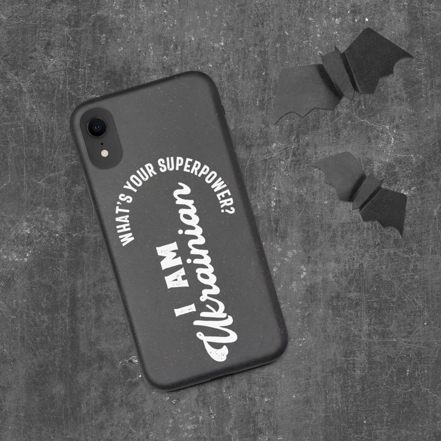 I Ukrainian what's your superpower | Speckled iPhone case