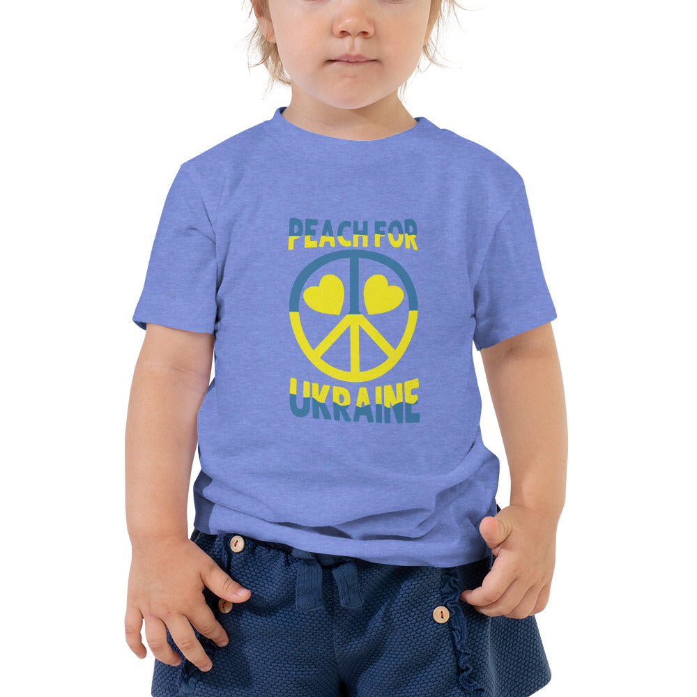 Toddler Short Sleeve Tee | Peach For Ukraine