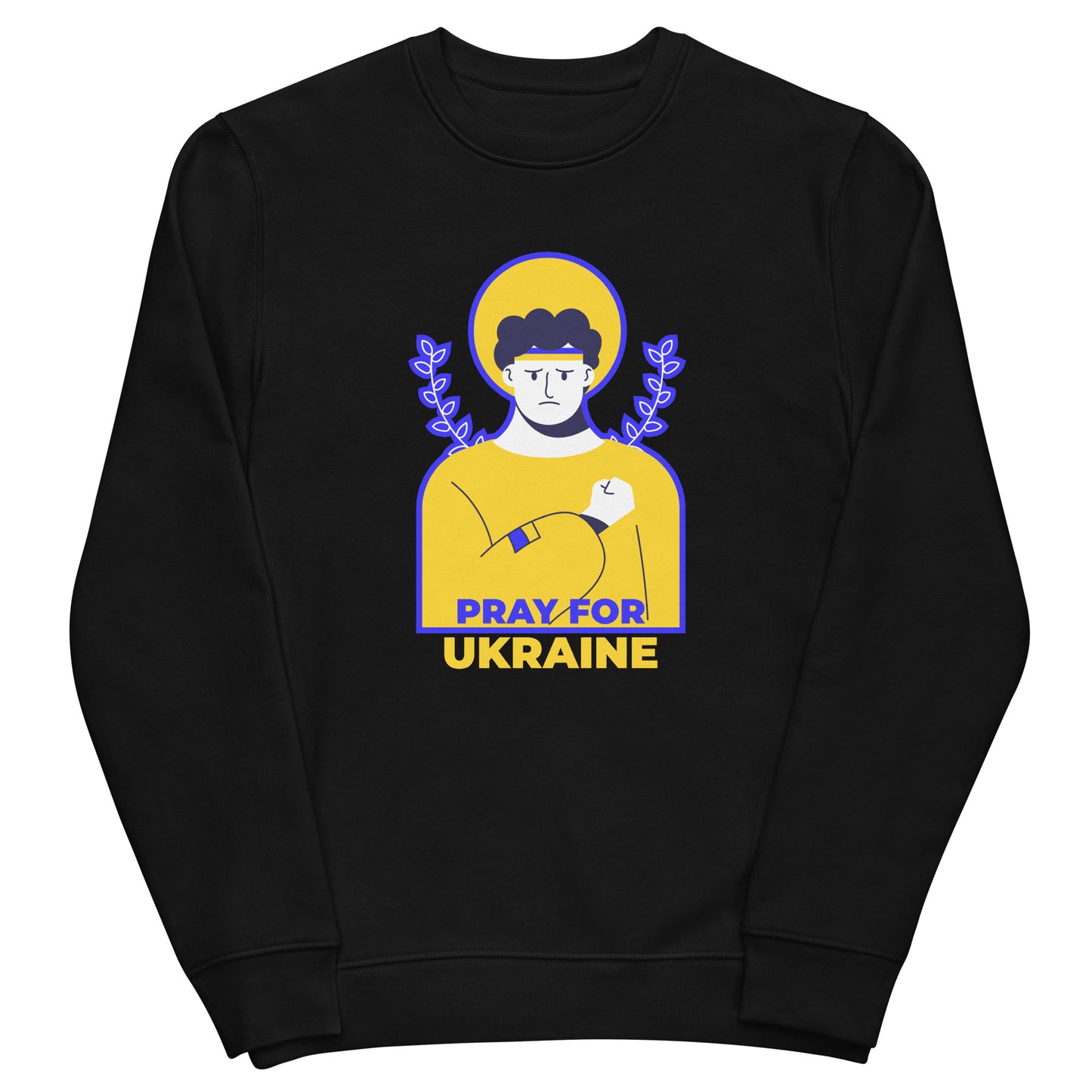 Unisex eco sweatshirt | Pray for Ukraine