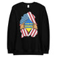 Unisex fashion sweatshirt | USA UKRAINE