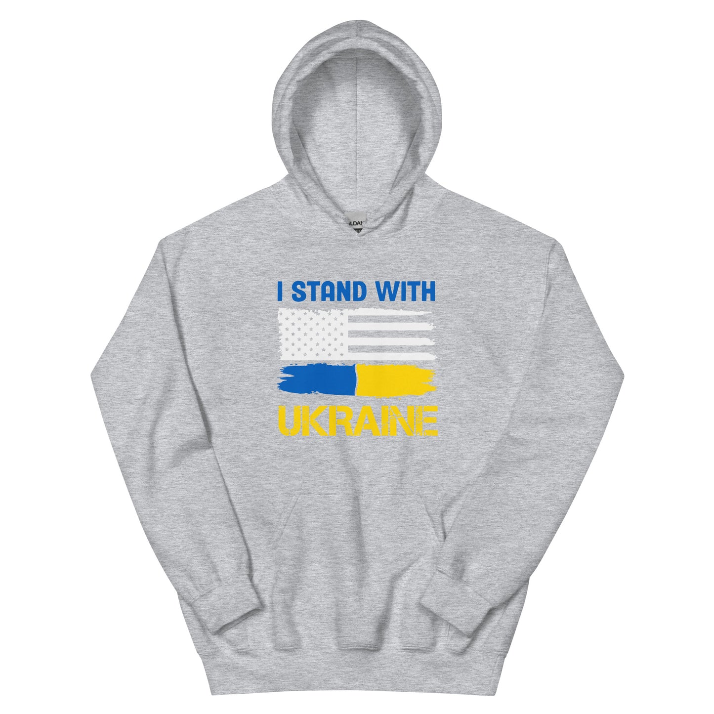 Unisex Hoodie | I stand With Ukraine USA V