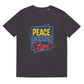 Unisex organic cotton t-shirt | Peace Ukraine Love J65