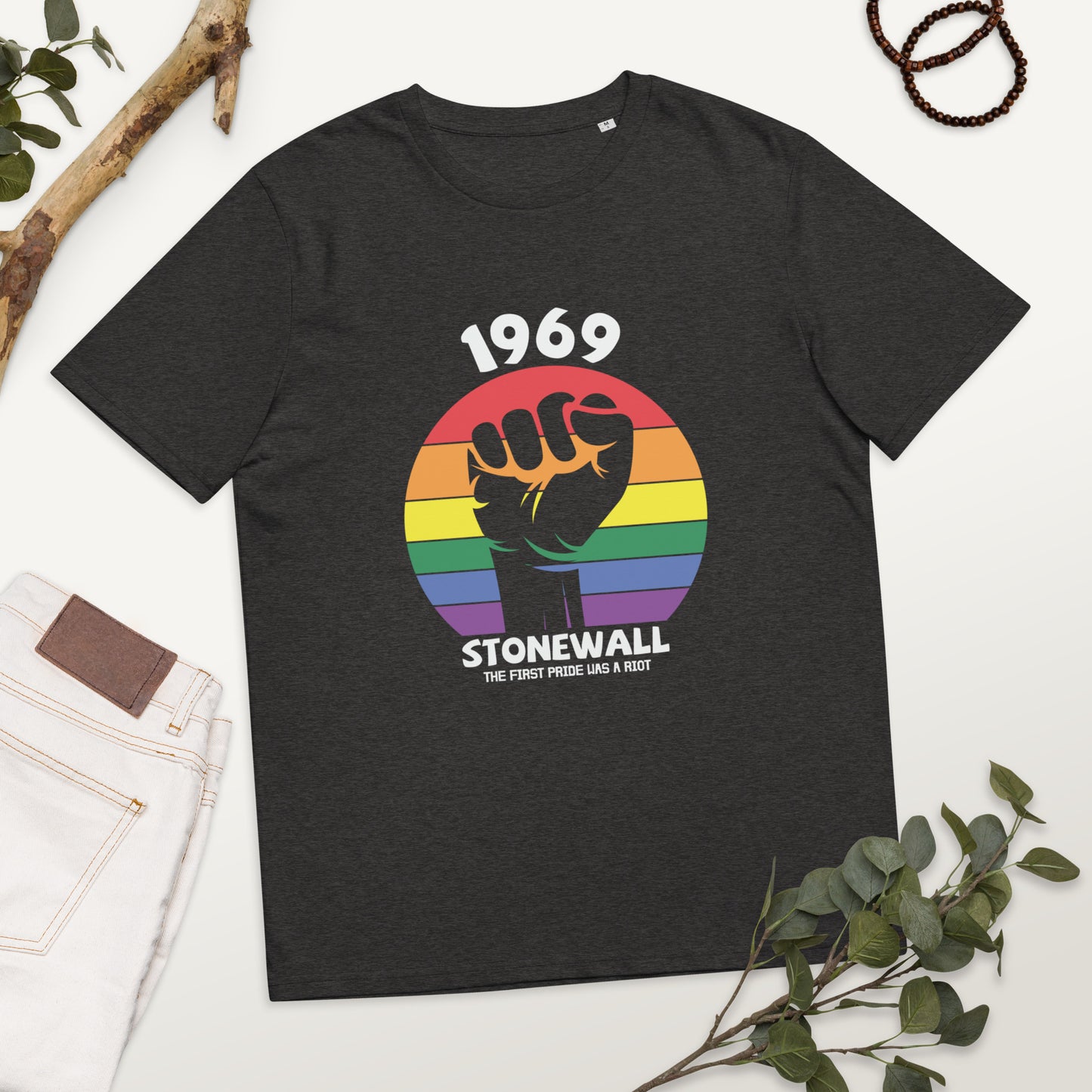 1969 Stonewall the First Pride Was a riot | Unisex organic cotton t-shirt