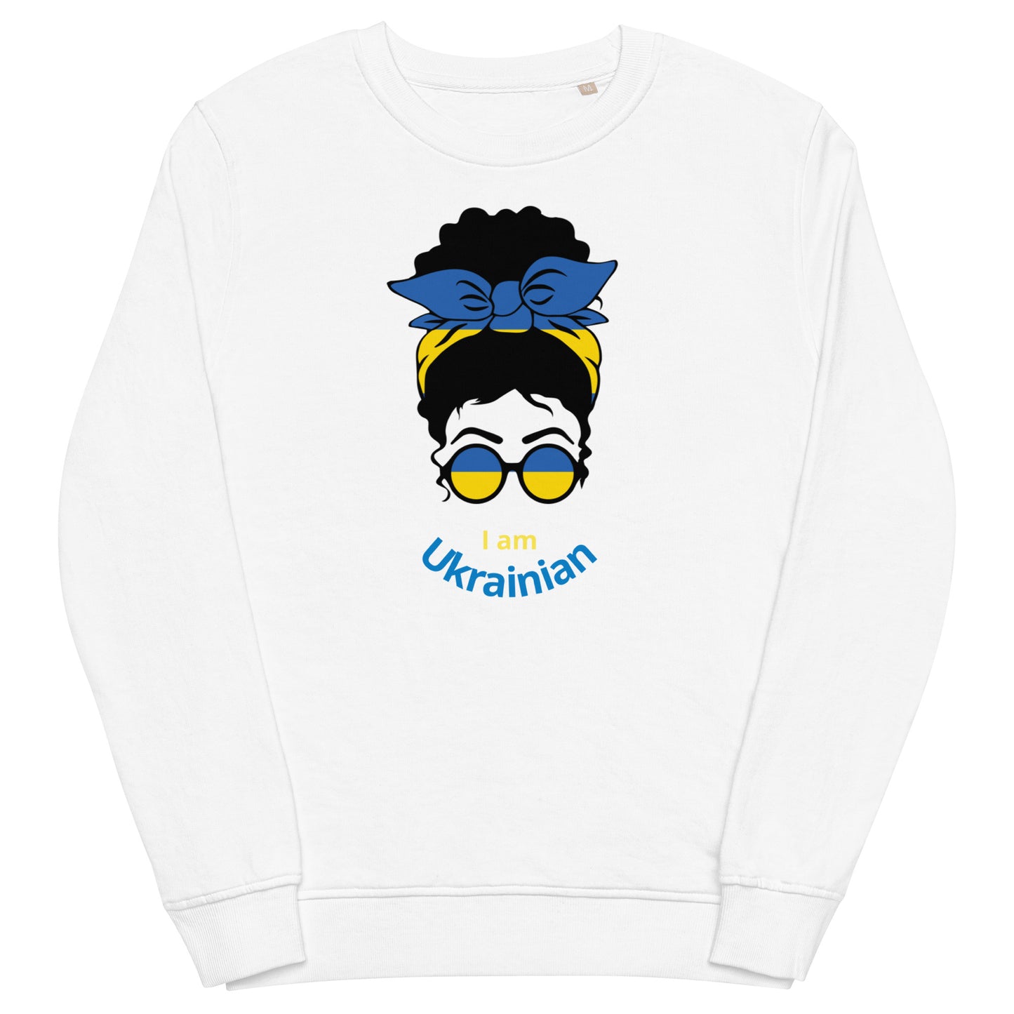 Unisex organic sweatshirt | I am Ukrainian