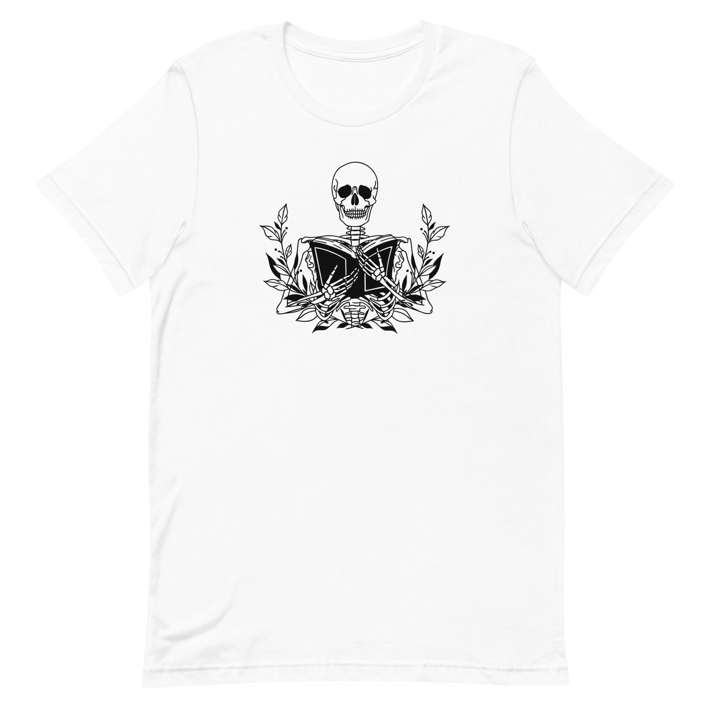 Skeleton with book Look | Unisex t-shirt
