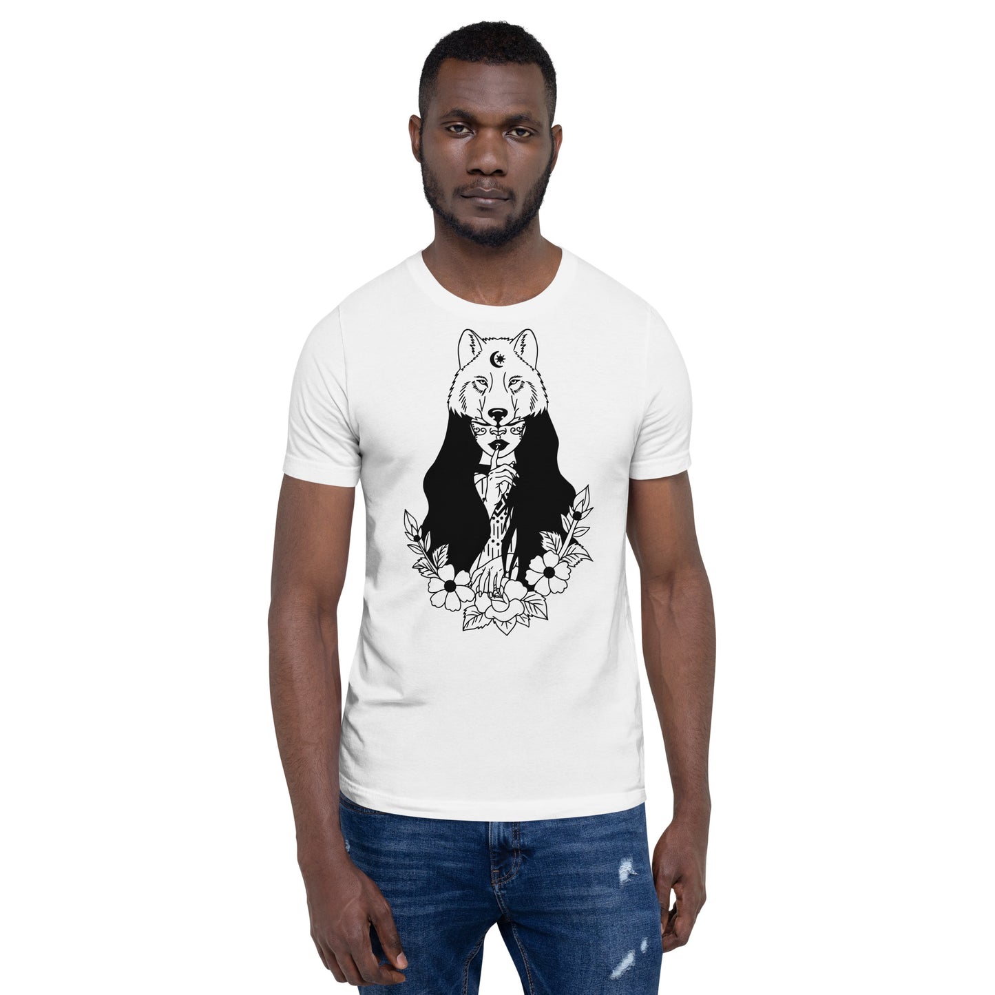 Native American With Flowers | Unisex t-shirt