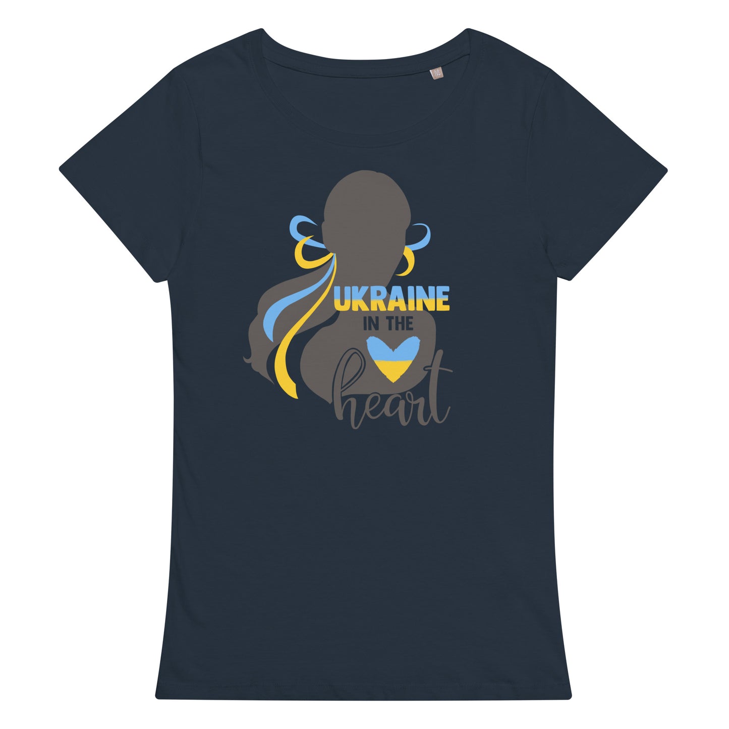 Women’s basic organic t-shirt | Ukraine in the Hart