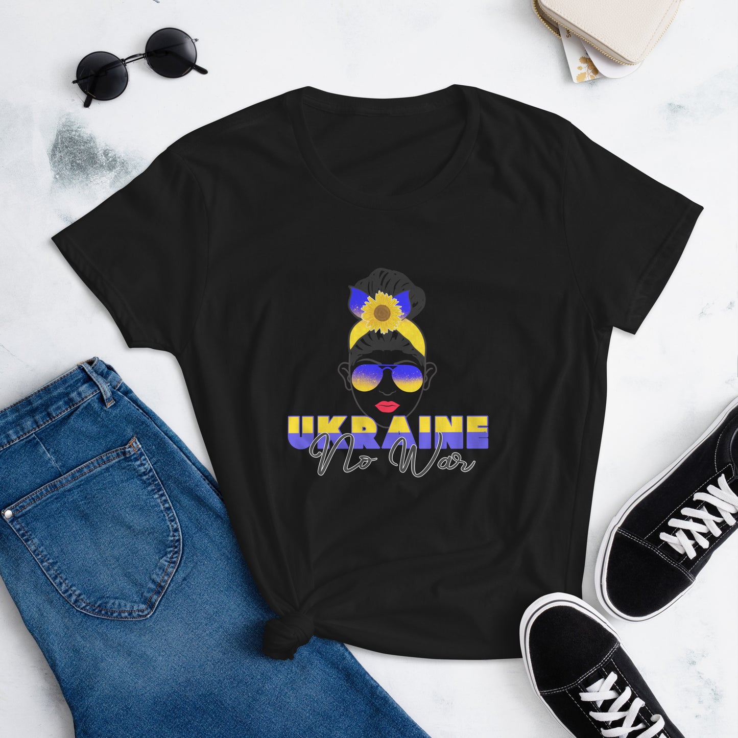 Women's short sleeve t-shirt | Ukraine No War