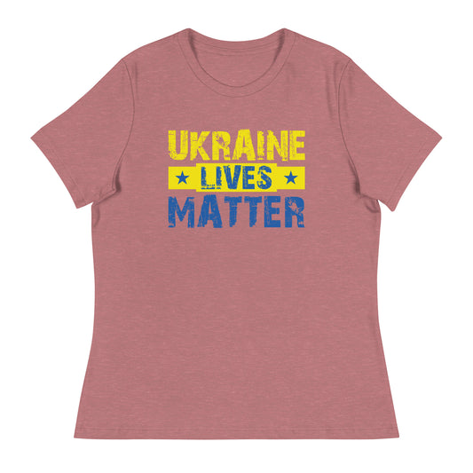 Women's Relaxed T-Shirt | Ukraine Lives Matter