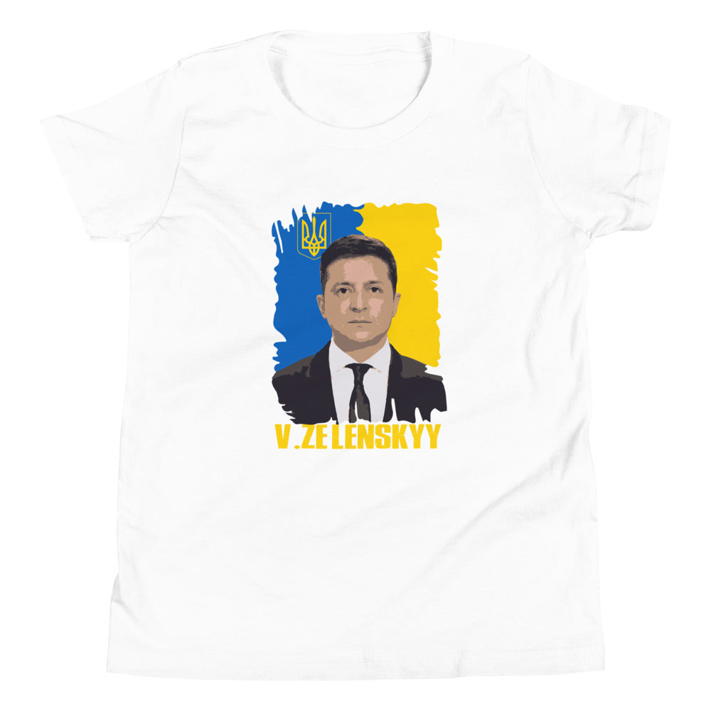 Youth Short Sleeve T-Shirt | Volodymyr Zelenskyy P24