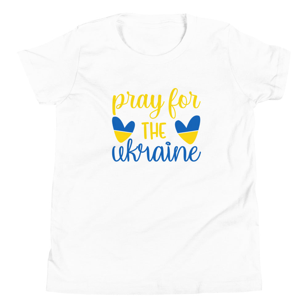 Youth Short Sleeve T-Shirt | pray for the Ukraine
